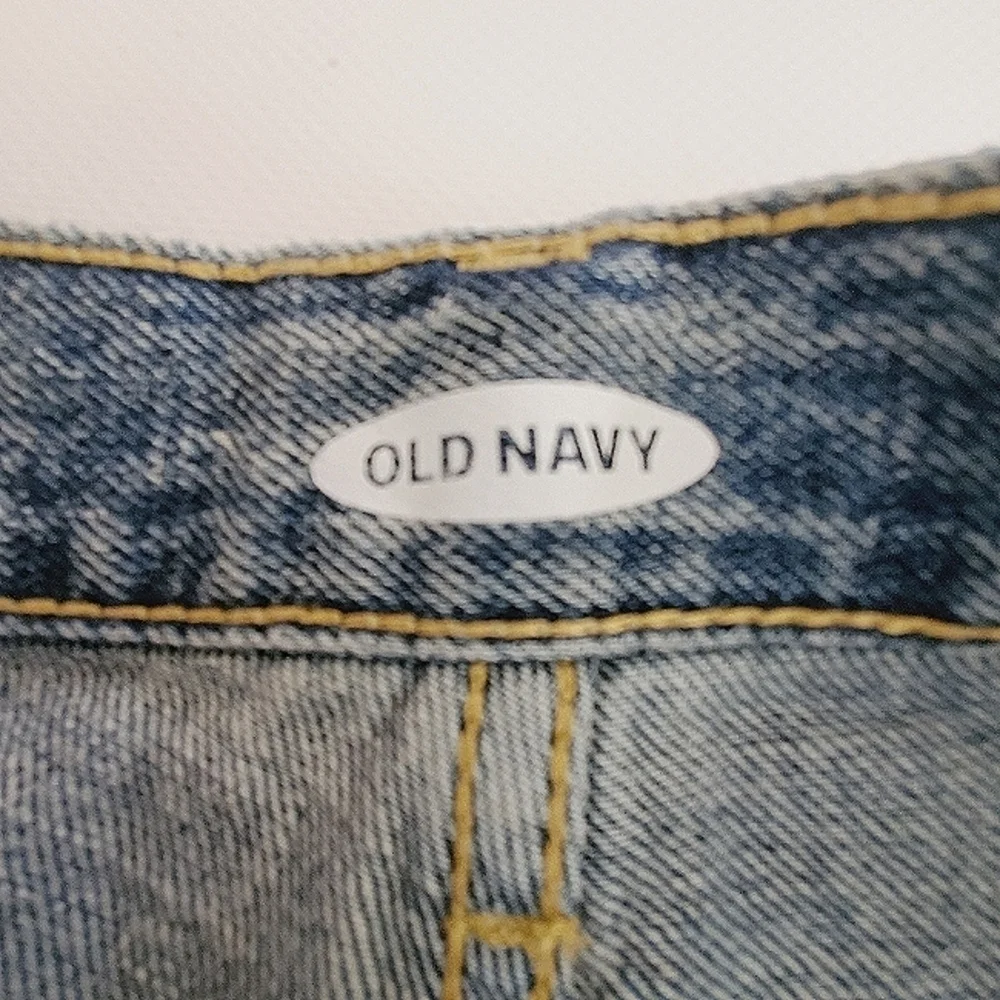 2116 * Old Navy Girls Global Trim Western Feather Denim Shorts Size 16 NWT
